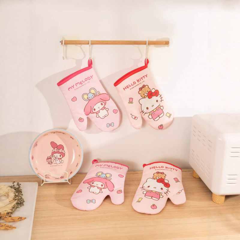 Oven Mitt Silicone - Luvas de Silicone Hello Kitty Kuromi,