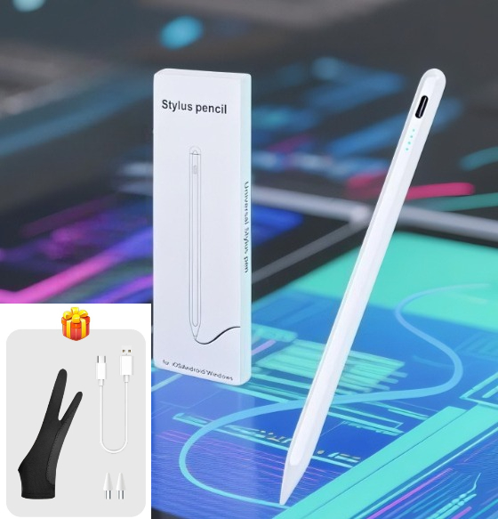 Touchscreen Glove Capacitive - Caneta Stylus Recarregável para Android com