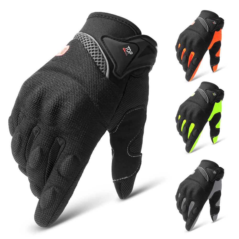 Motorcycle Glove Knuckle - Luvas respirável motocicleta para Dirt Bike,
