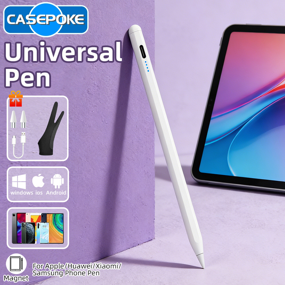 Touchscreen Glove Capacitive - Caneta Stylus Universal 4 LED 2026