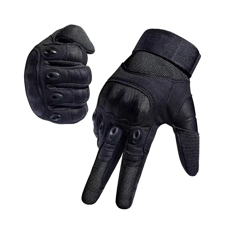 Motorcycle Glove Knuckle - Luvas táticas de dedo completo masculino