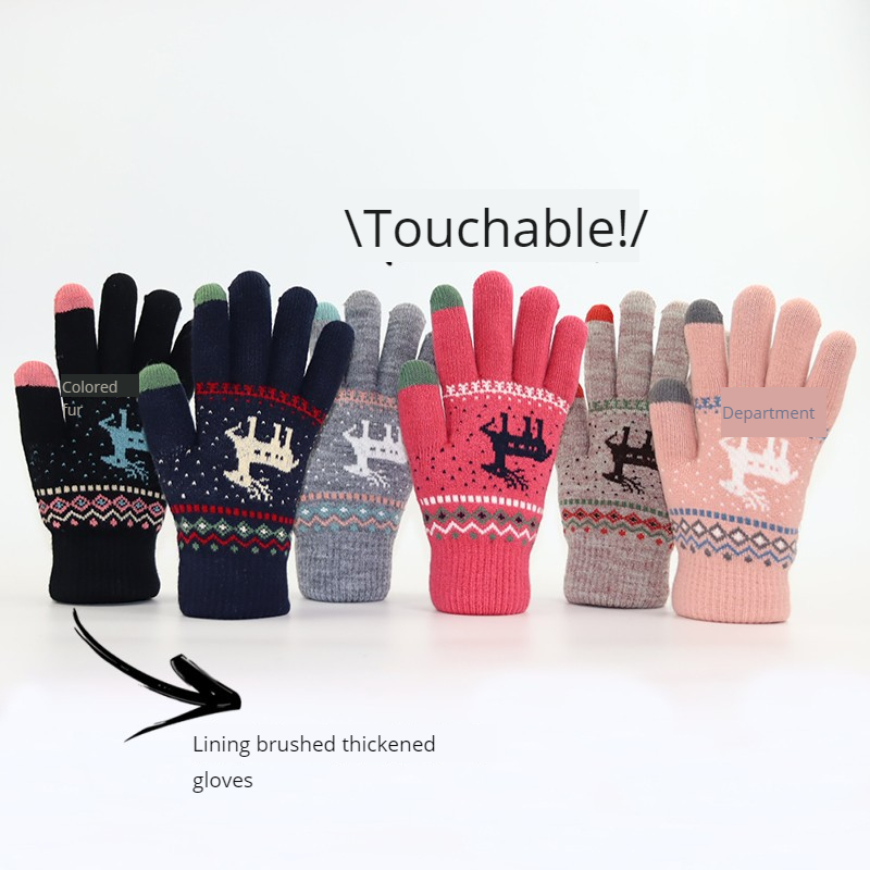 Wool Glove Lined - Luvas de Ciclismo Femininas de Lã