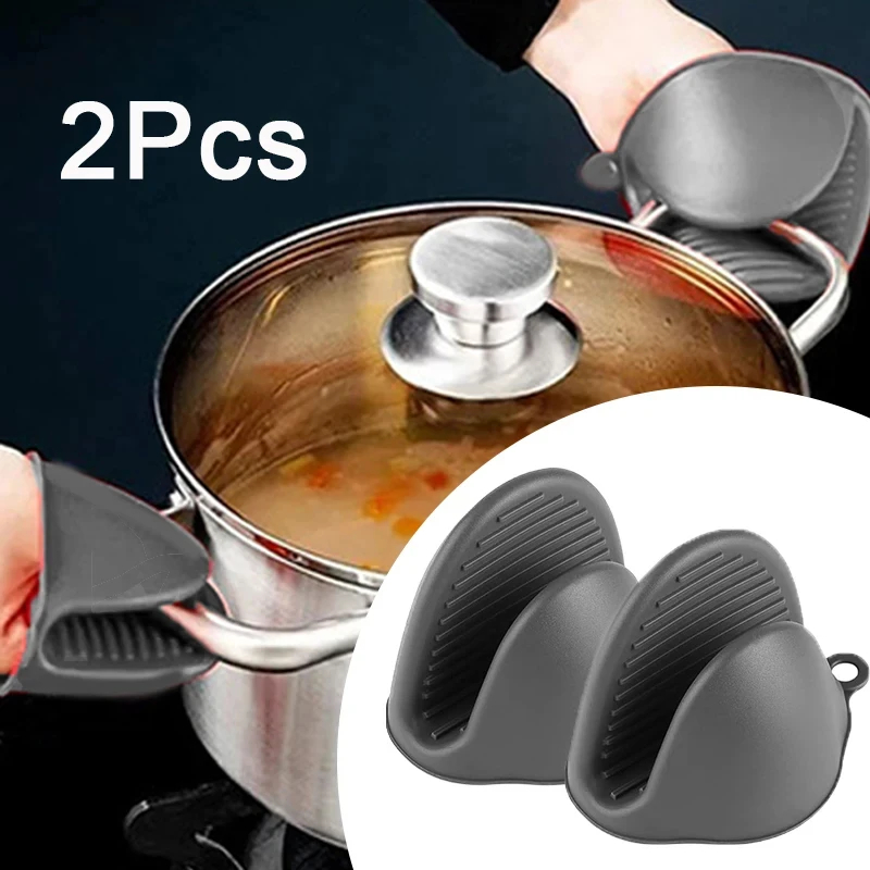 Oven Mitt Silicone - 2 pçs mini luvas de forno