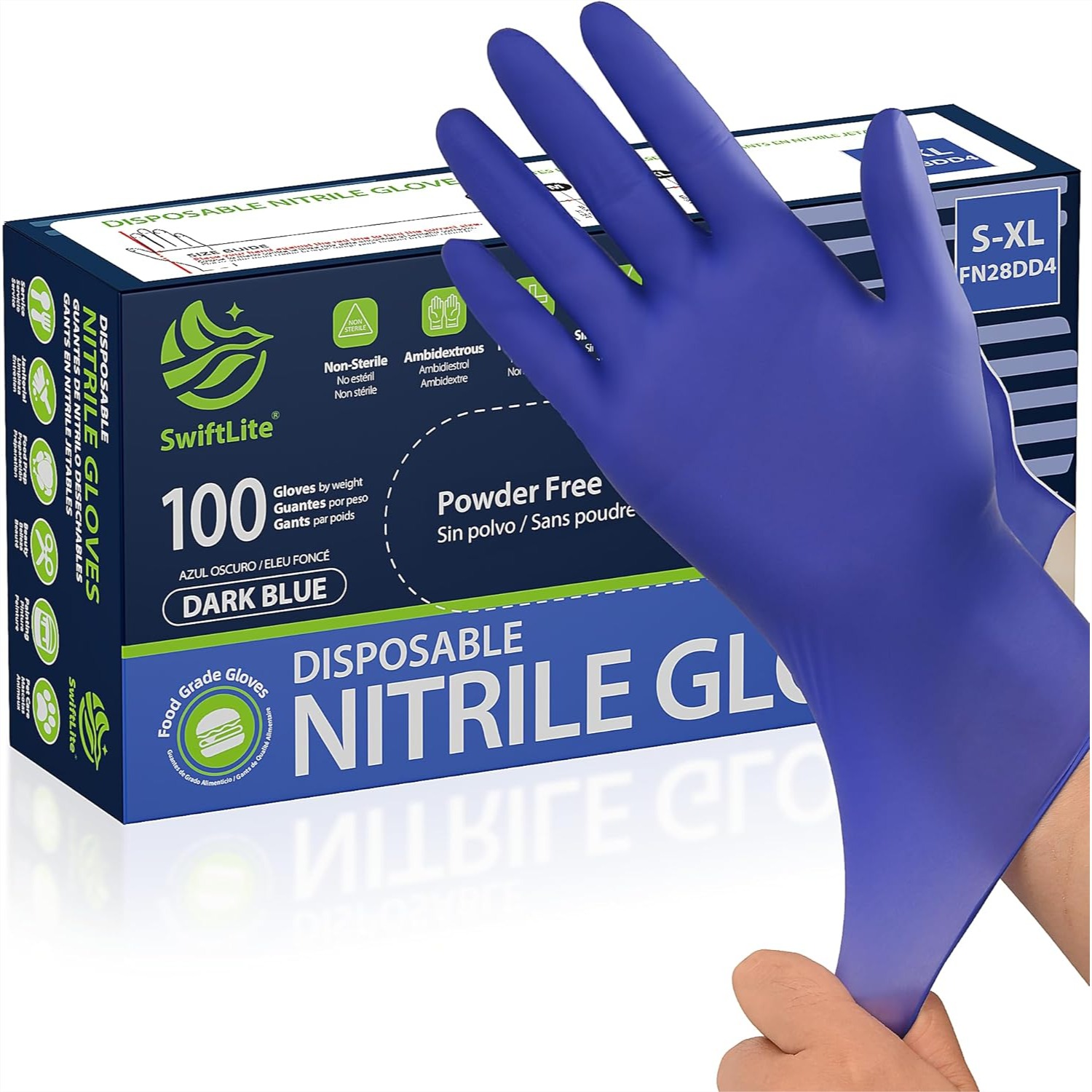 Rubber Glove Cleaning - Luvas de Nitrila Descartáveis para Cozinha