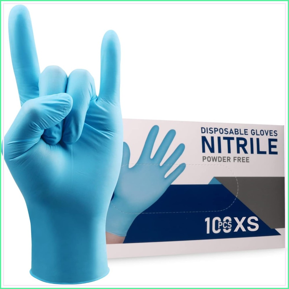Exam Glove Nitrile - Luvas Descartáveis de Nitrilo Sem Pó