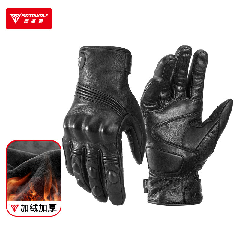 Motorcycle Glove Knuckle - Luvas de inverno para motocicleta, para