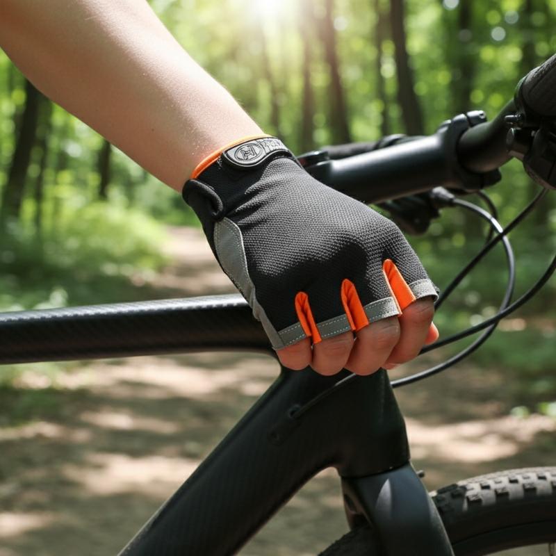 Cycling Glove Padded - Luvas de Ciclismo Meio Dedo para
