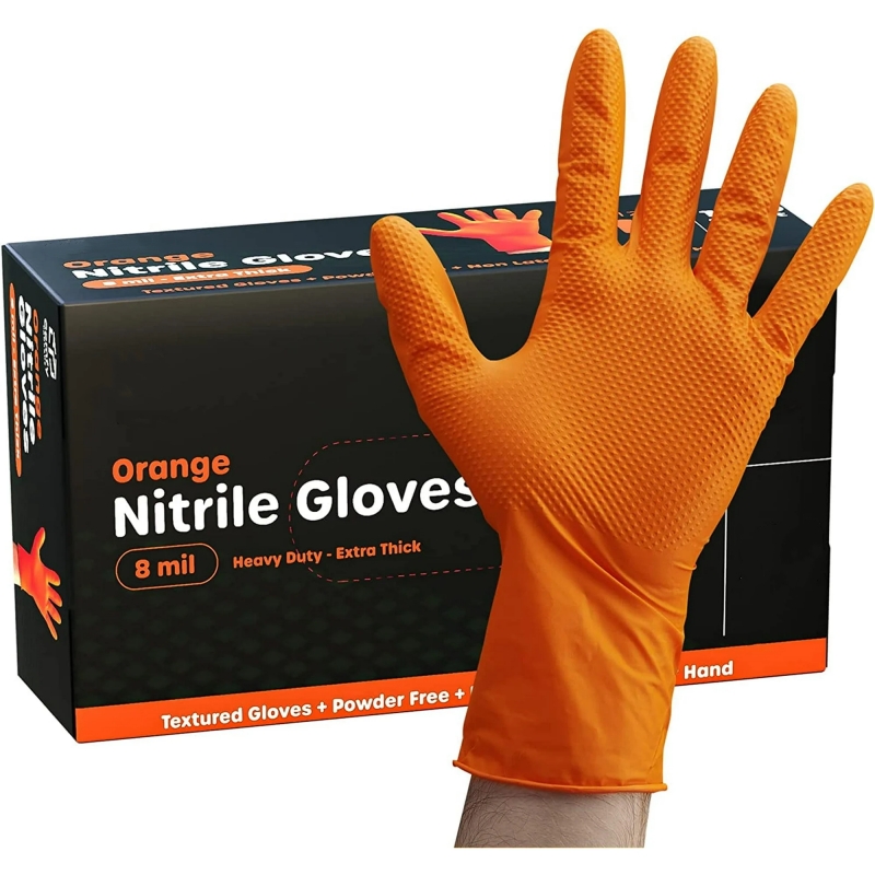 Nitrile Mechanic Glove - 8mil luvas de nitrilo grosso 30/50