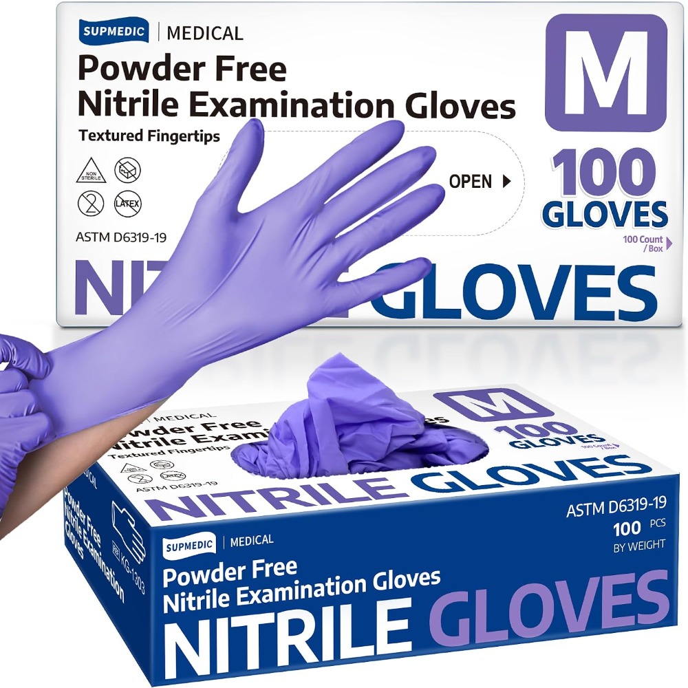 Exam Glove Nitrile - Luvas Descartáveis de Nitrilo para Exame