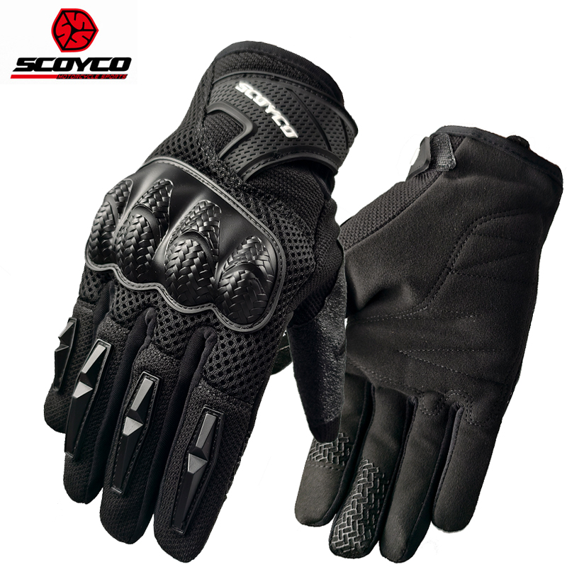 Motorcycle Glove Knuckle - Scoyco luvas de equitação da motocicleta