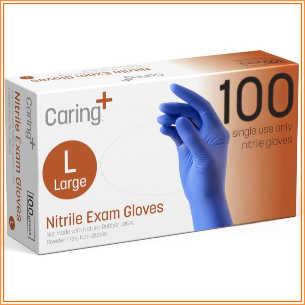 Exam Glove Nitrile - Luvas de Nitrilo para Exame, Azuis,