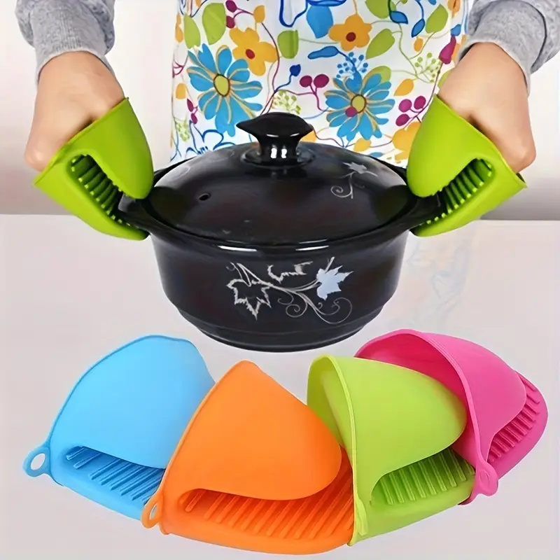 Oven Mitt Silicone - 2 pçs luvas de suporte de