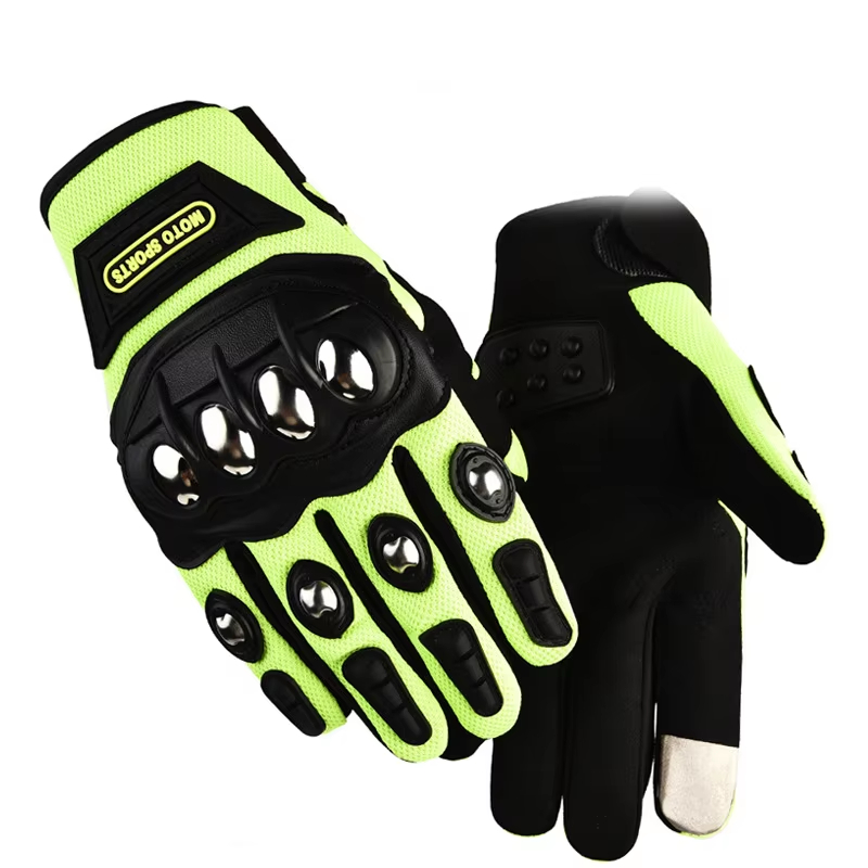 Motorcycle Glove Knuckle - Luvas Táticas de Aço para Segurança,