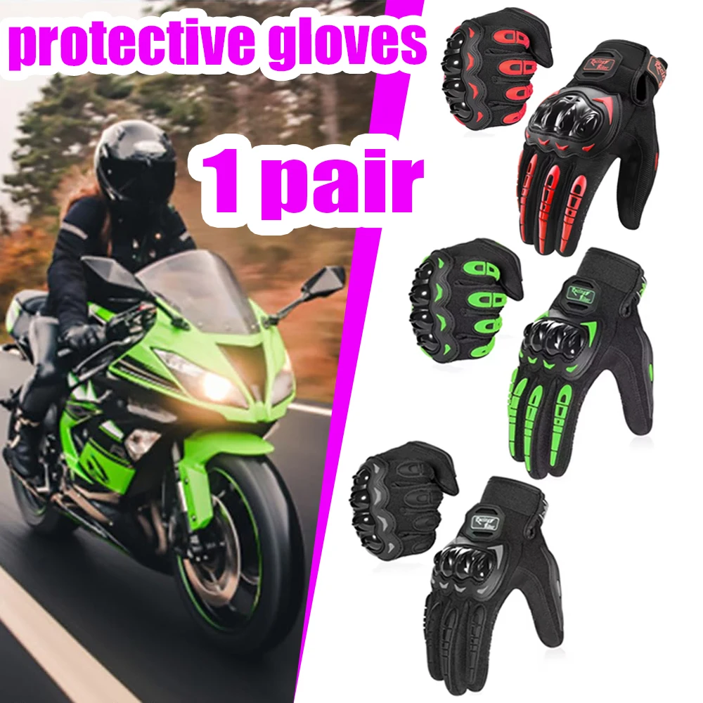 Motorcycle Glove Knuckle - Luvas Profissionais para Motocicleta Respiráveis com
