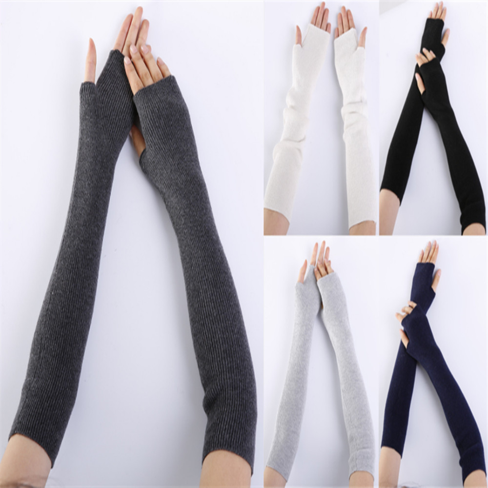 Fingerless Glove Knit - Unissex masculino senhoras luvas sem dedos