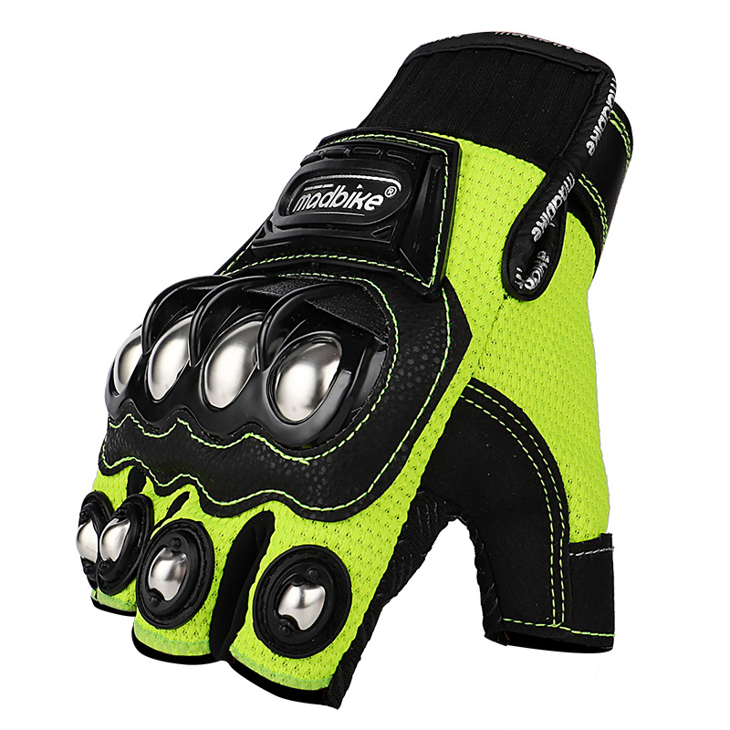 Motorcycle Glove Knuckle - Luvas de meio dedo para homens,