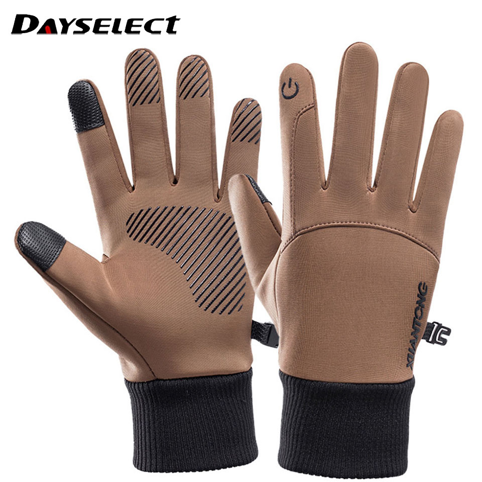 Cycling Glove Padded - Luvas unissex quentes acolchoadas de tela