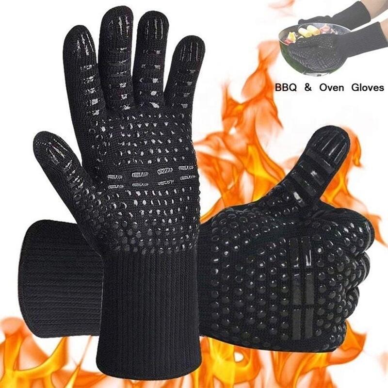 Oven Mitt Silicone - Luvas protetoras resistentes ao calor explosivas