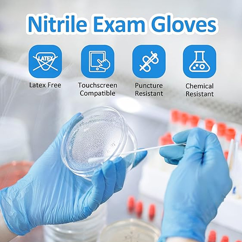 Exam Glove Nitrile - Luvas de Nitrilo Azuis de Grau