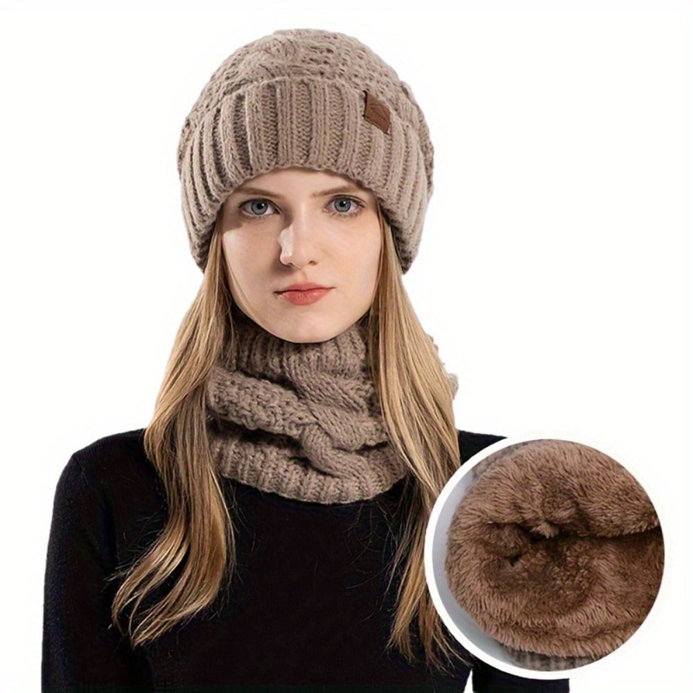 Wool Glove Lined - Conjunto de Gorro e Cachecol de