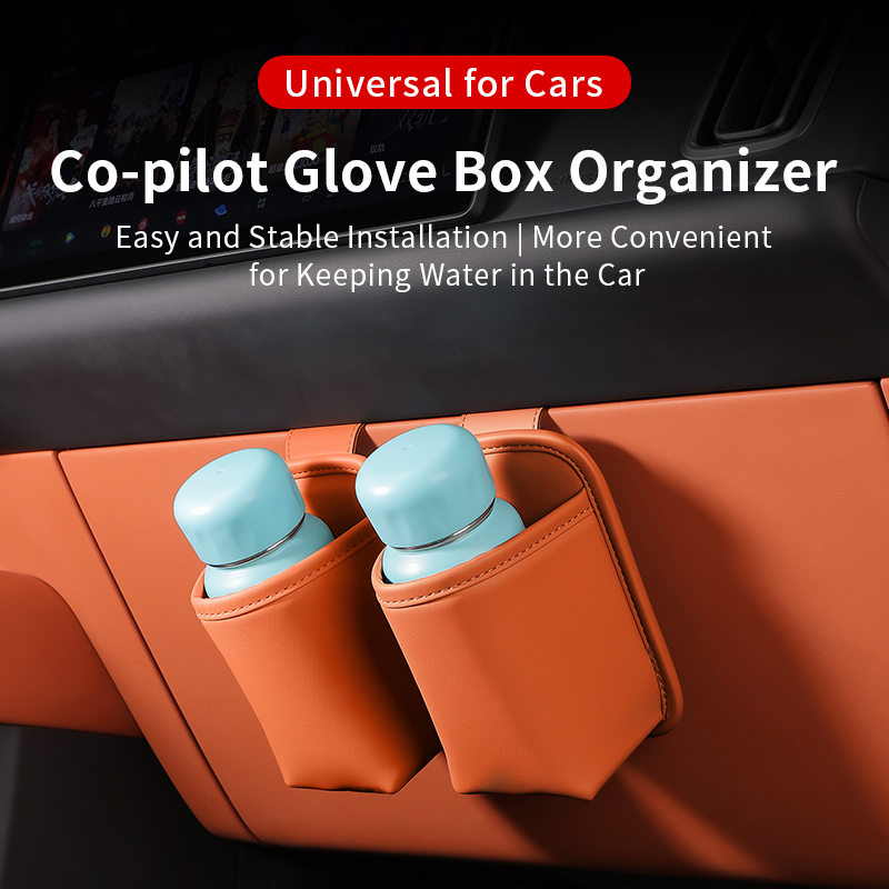 Leather Driving Glove - Organizador de Armazenamento Suspenso para Porta-Luvas