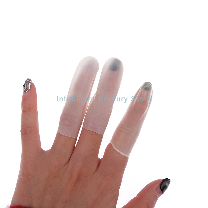 Latex Disposable Glove - 100 pçs de borracha antiderrapante anti-estática