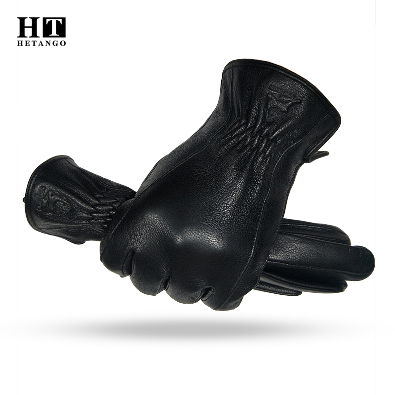 Wool Glove Lined - ﻿ Luvas de couro de pele