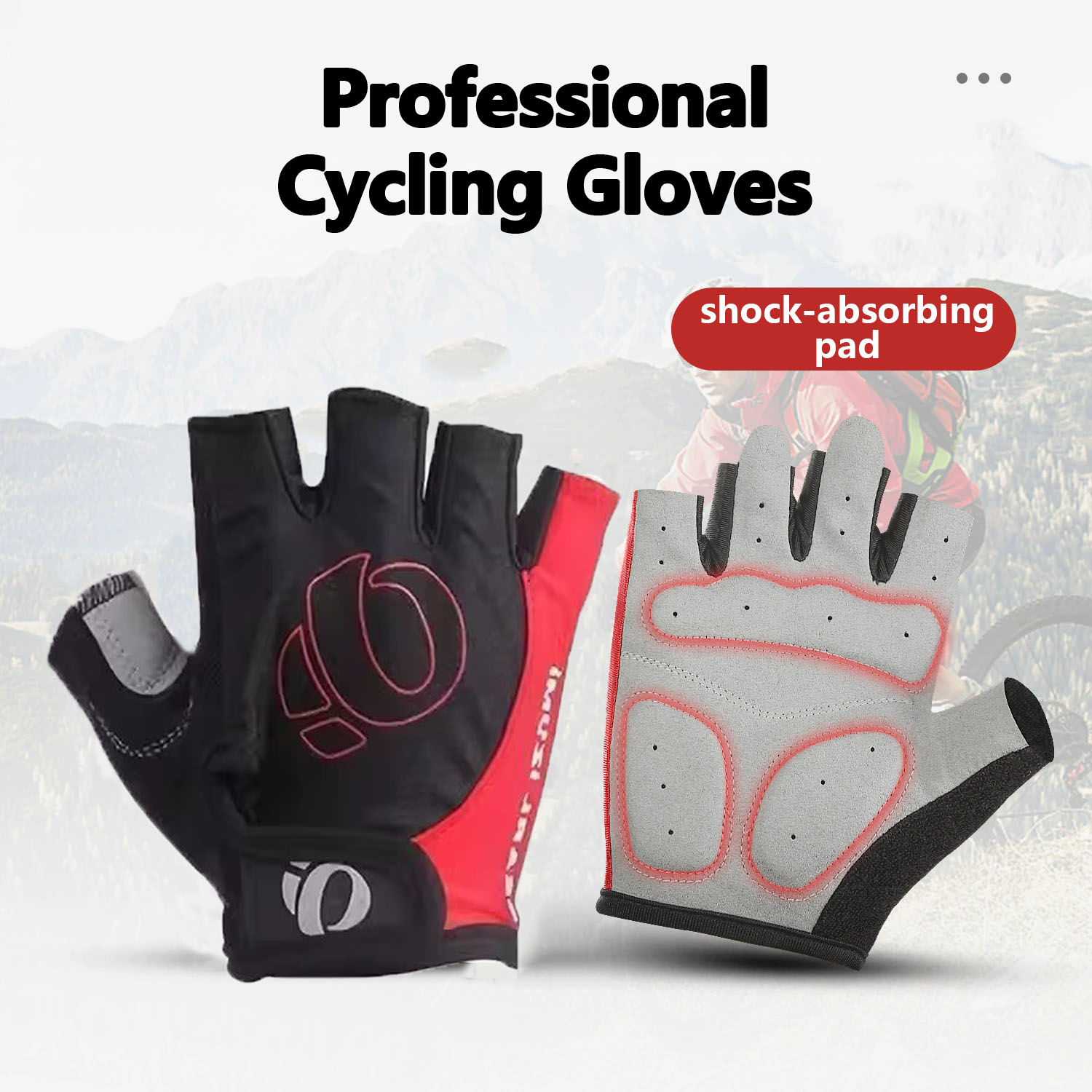 Cycling Glove Padded - Luvas de Ciclismo ao Ar Livre