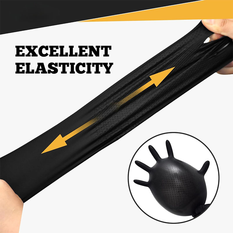 Luvas de nitrilo pretas indust - Nitrile Mechanic Glove avaliação e preço