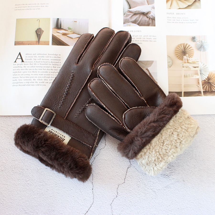 Luvas de pele de carneiro masc - Leather Driving Glove avaliação e preço