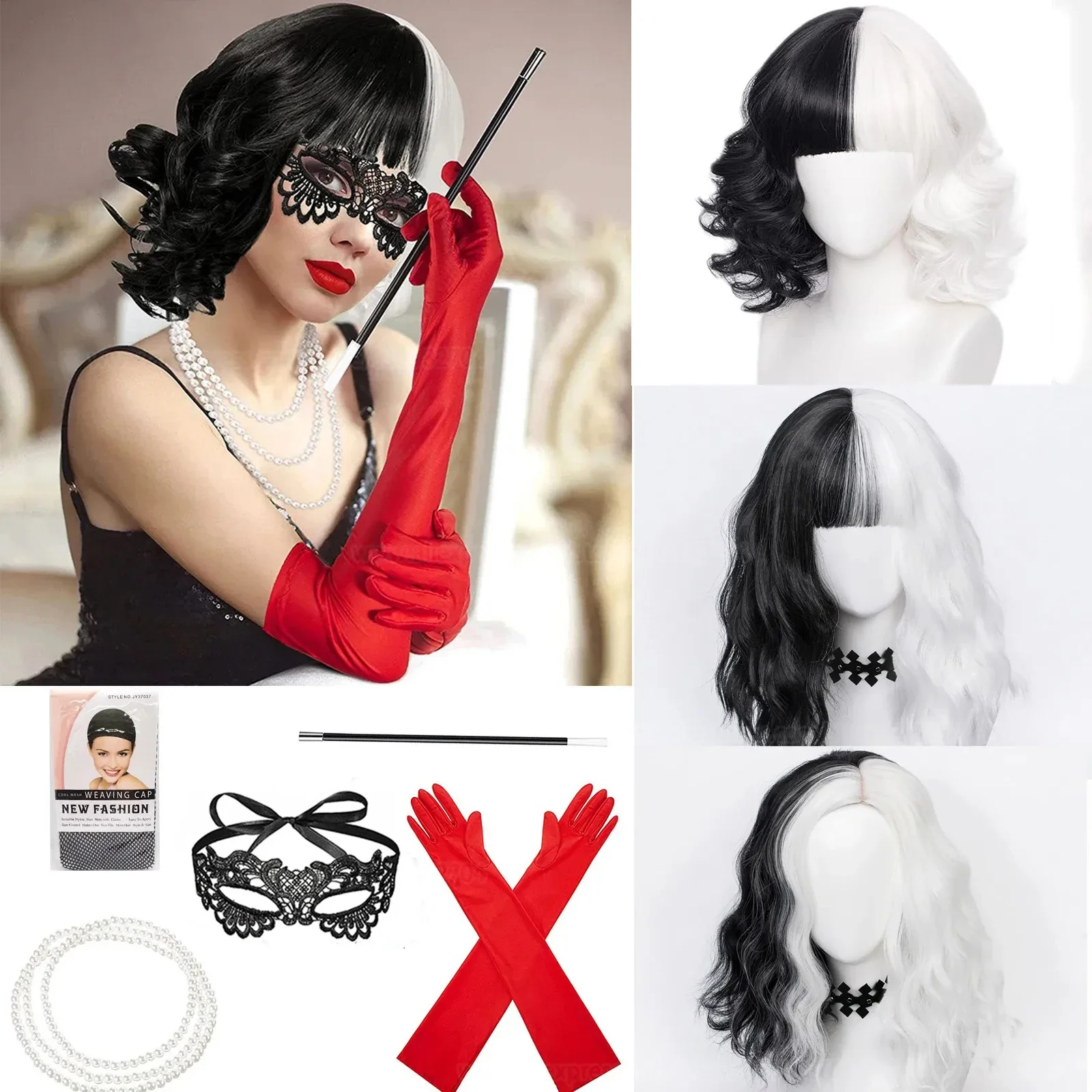 Anime Cosplay Peruca Adereços, - Heat Resistant Glove avaliação e preço
