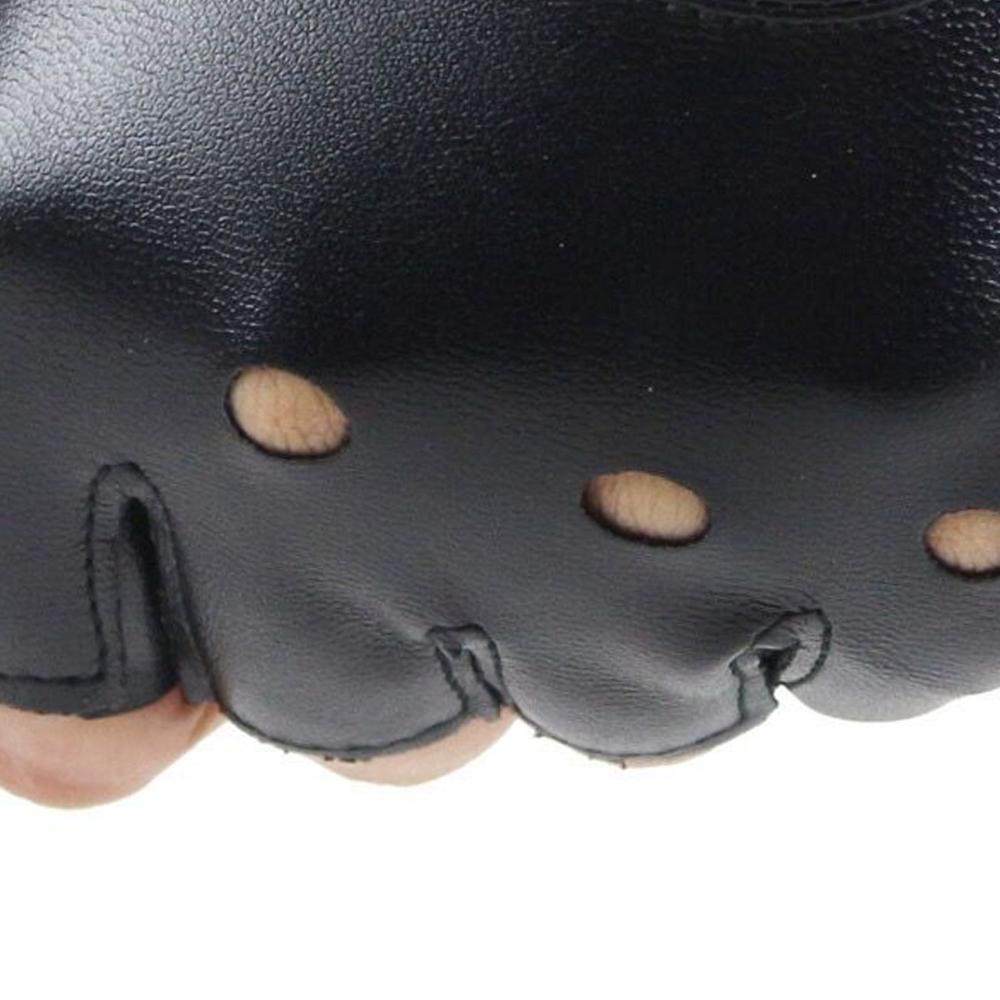 Unisex Fingerless Driving PU L - Leather Driving Glove avaliação e preço