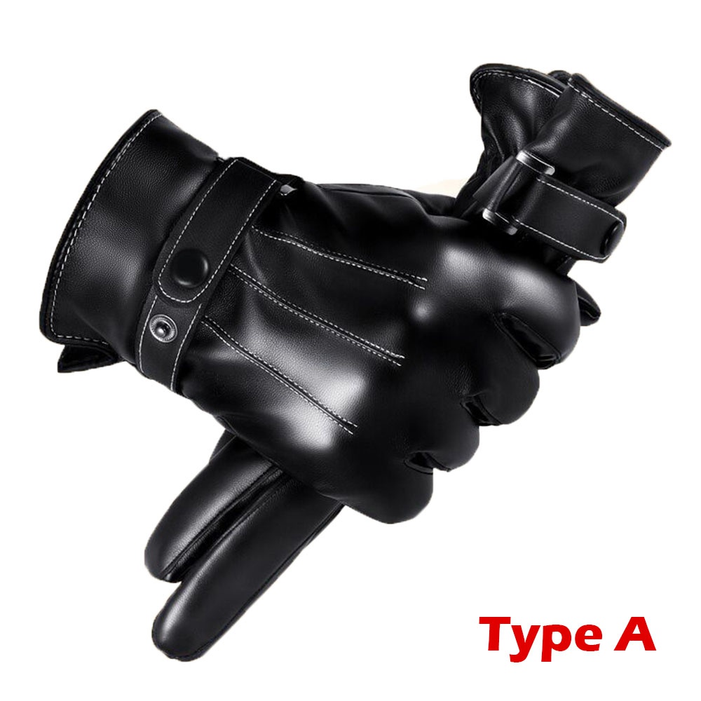 1 par luvas de inverno quente  - Leather Driving Glove avaliação e preço