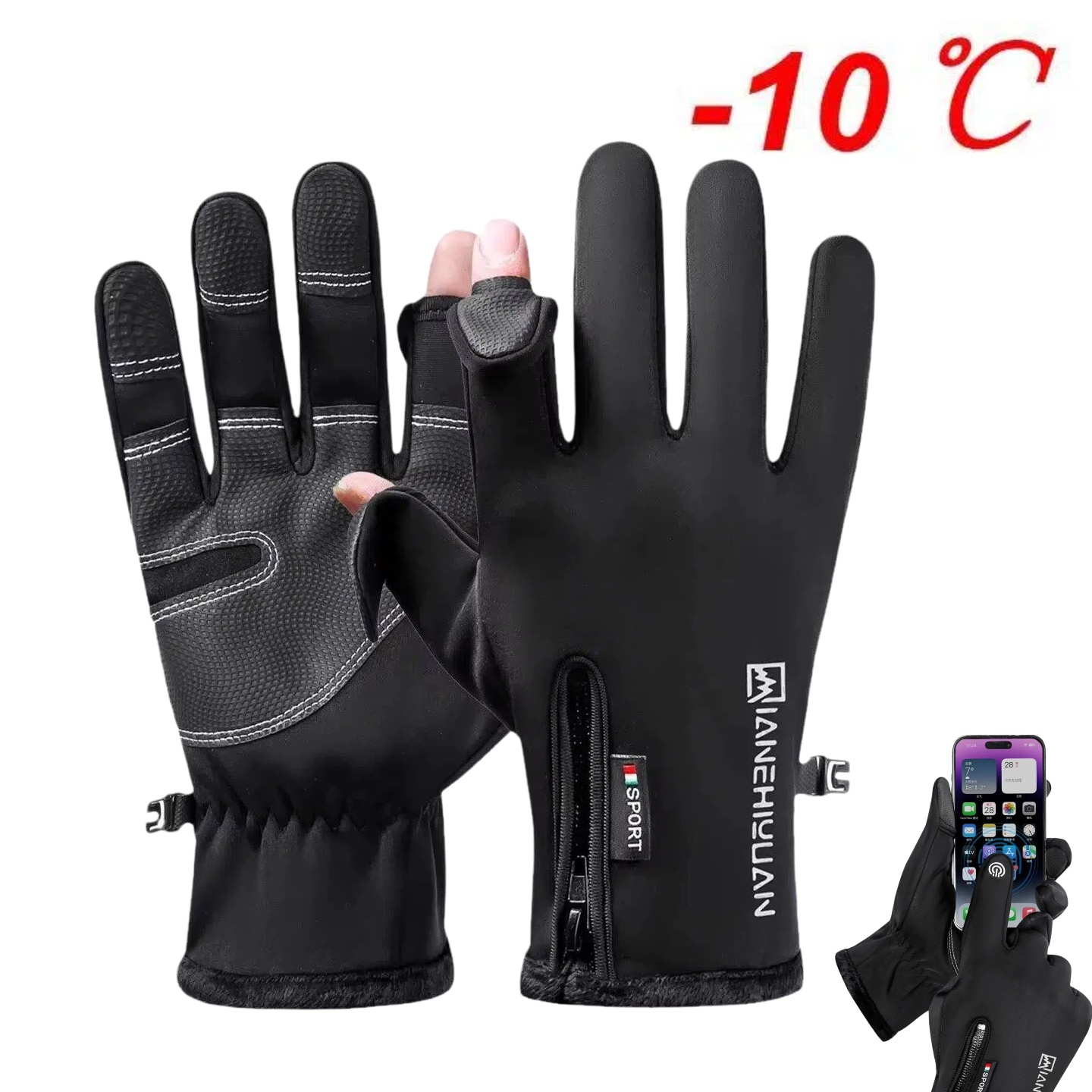 Luvas de Ciclismo Masculinas c - Ski Glove Waterproof avaliação e preço