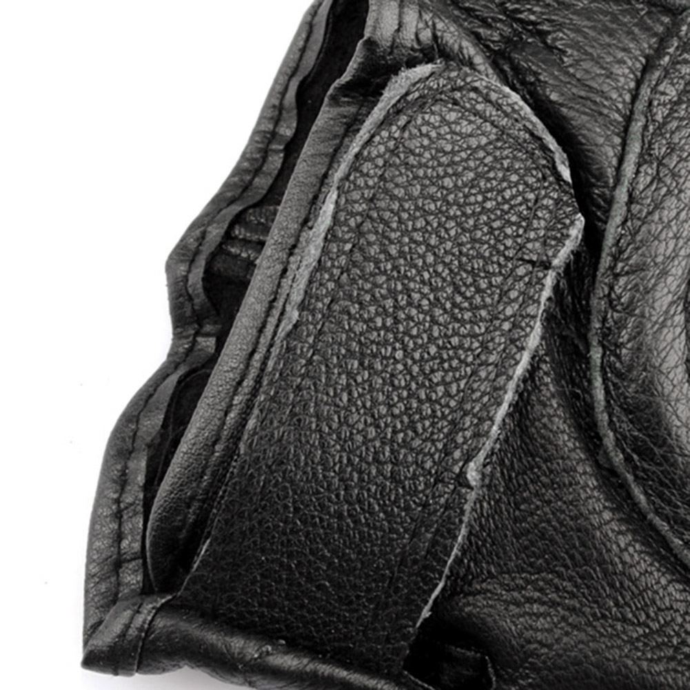 Luvas de Motocicleta Sem Dedos - Leather Driving Glove avaliação e preço