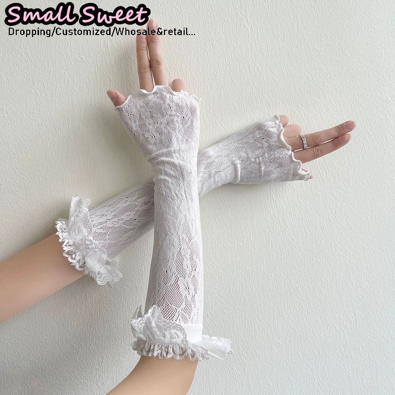 Luvas Femininas Brancas Estilo - Fingerless Glove Knit avaliação e preço
