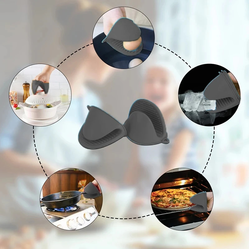2 pçs mini luvas de forno de s - Oven Mitt Silicone avaliação e preço
