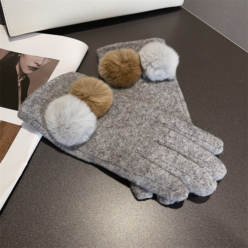 Luvas Femininas de Lã Xadrez c - Wool Glove Lined avaliação e preço