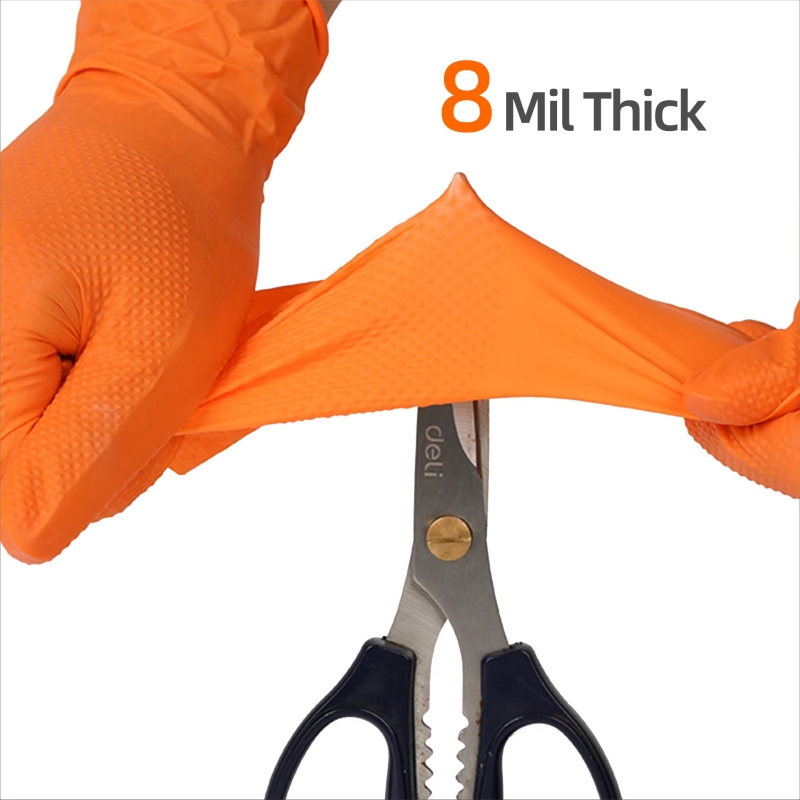 8mil luvas industriais resiste - Nitrile Mechanic Glove avaliação e preço