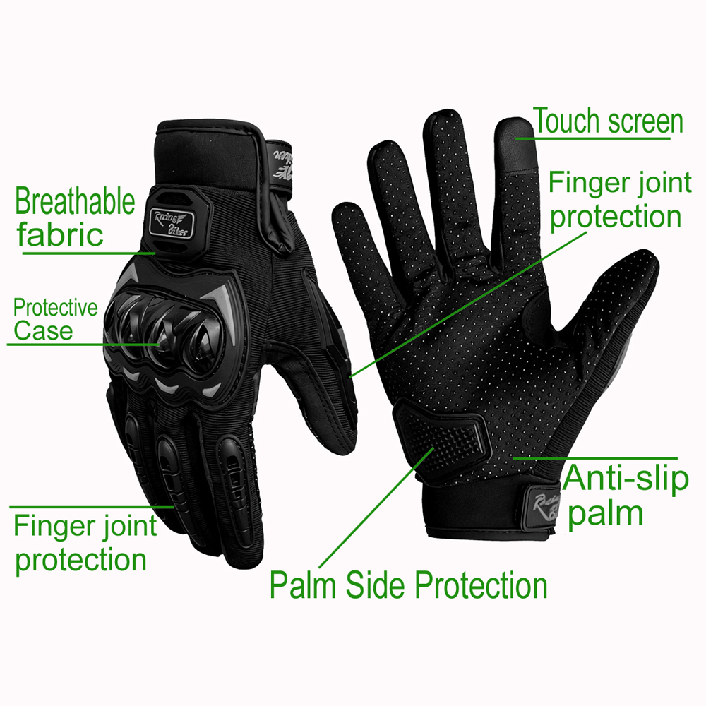 Luvas masculinas para motocicl - Motorcycle Glove Knuckle avaliação e preço