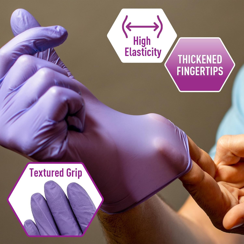 Luvas de Nitrilo Roxas Descart - Exam Glove Nitrile avaliação e preço