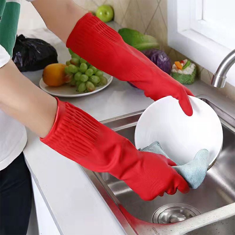 Luvas de borracha resistentes  - Dish Glove Rubber avaliação e preço