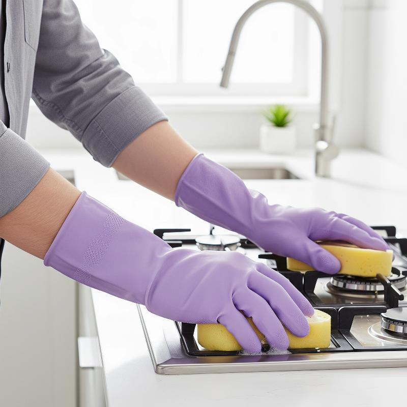 1 par de luvas de látex para l - Dish Glove Rubber avaliação e preço
