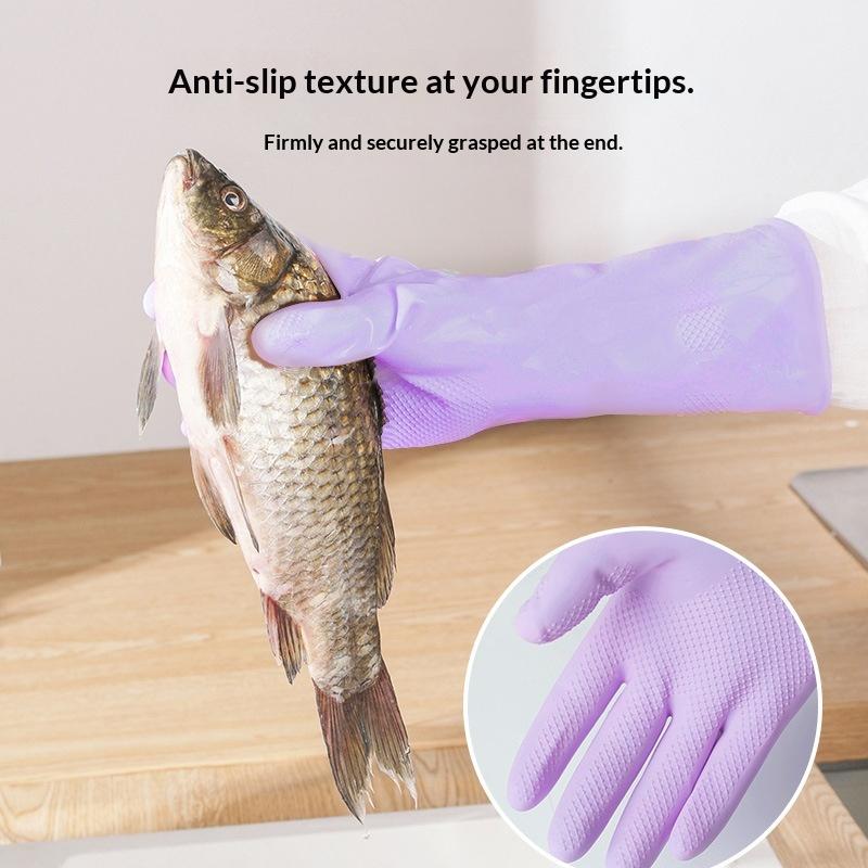 1 par de luvas de látex para l - Dish Glove Rubber avaliação e preço