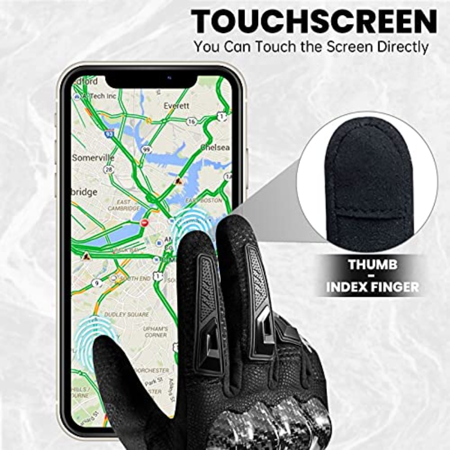 Luvas de Motocicleta com Tela  - Motorcycle Glove Knuckle avaliação e preço