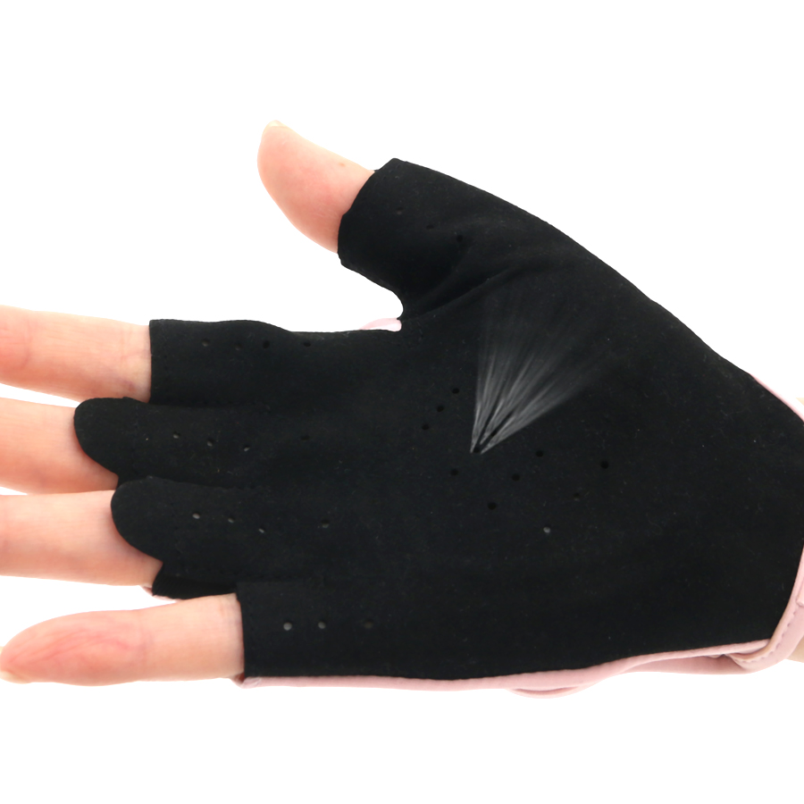 Luvas femininas rosa de meio d - Workout Glove Gym avaliação e preço