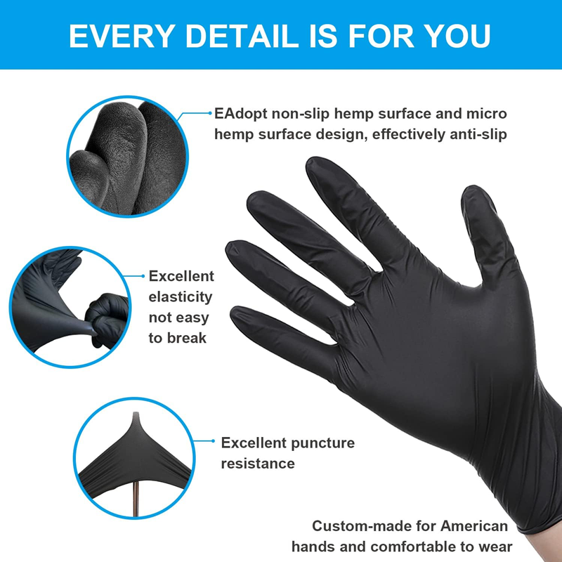 Luvas descartáveis de nitrilo, - Nitrile Mechanic Glove avaliação e preço