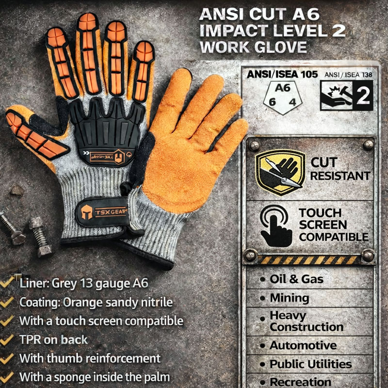 Luvas de trabalho anti-vibraçã - Nitrile Mechanic Glove avaliação e preço