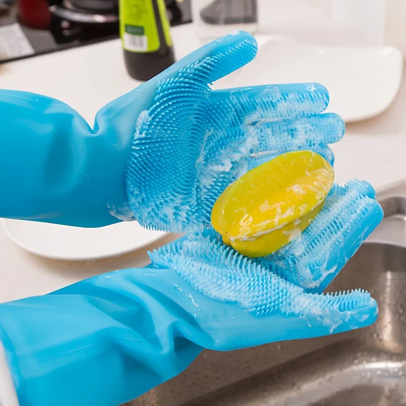 Luvas de Silicone Multifuncion - Rubber Glove Cleaning avaliação e preço