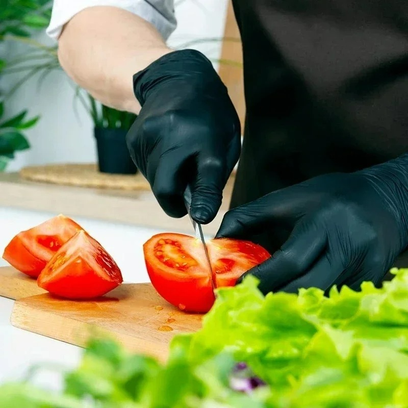 Luvas de Nitrilo Pretas Descar - Nitrile Mechanic Glove avaliação e preço